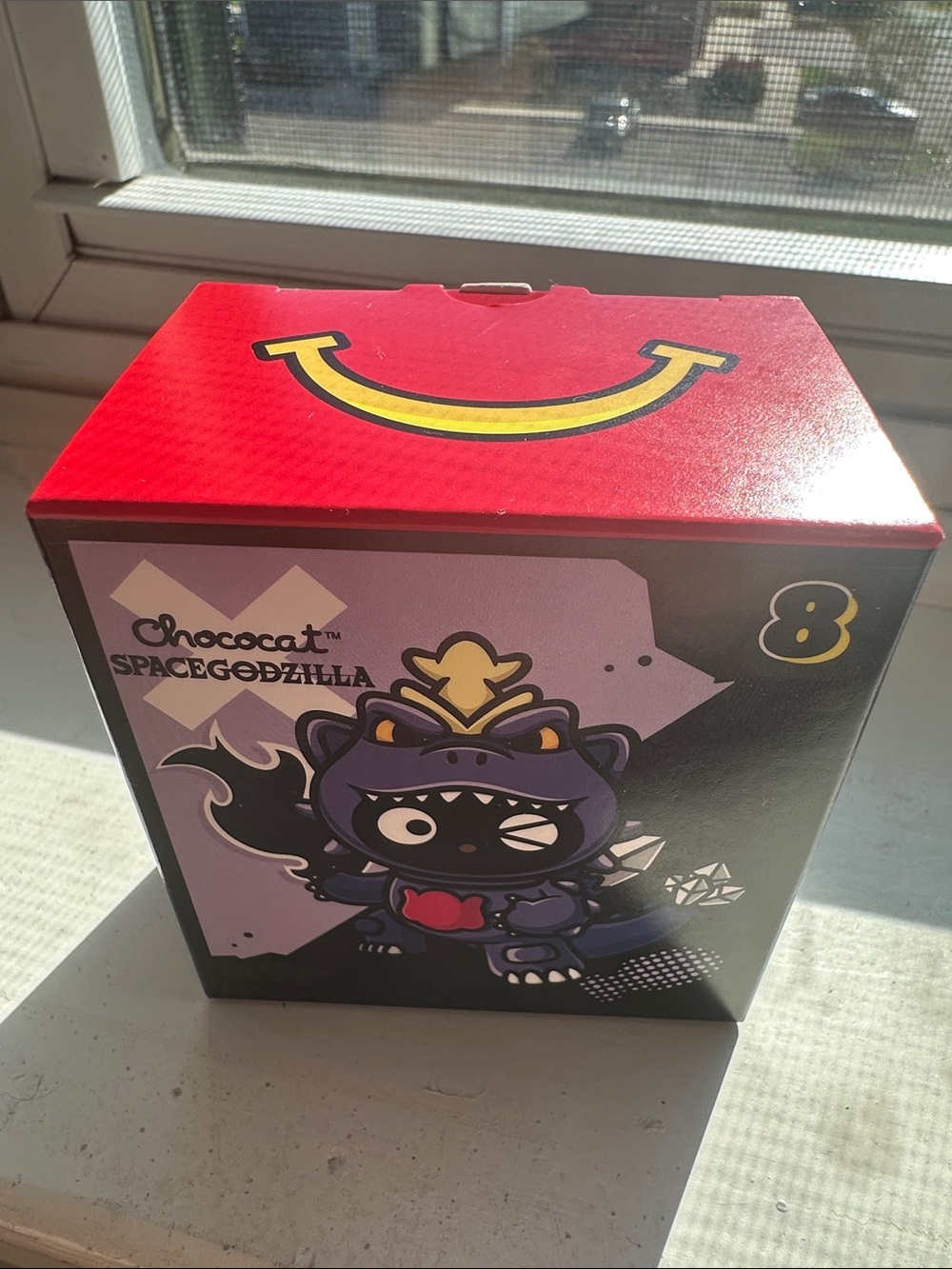 McDonald's Chococat SpaceGodzilla Figure Box - Purple, Red, Black